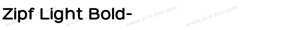 Zipf Light Bold字体转换
